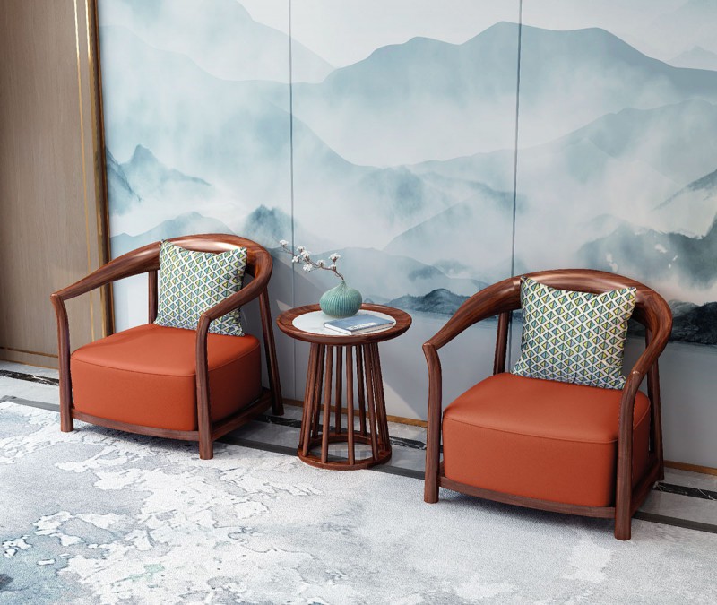 烏金木休閑椅、休閑幾663#