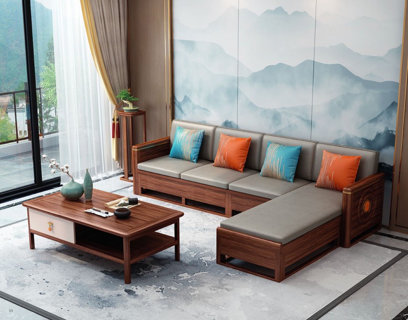 烏金木轉角沙發201#