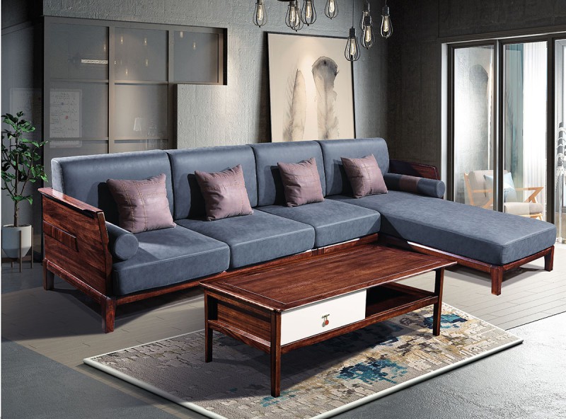 烏金木轉(zhuǎn)角沙發(fā)208#