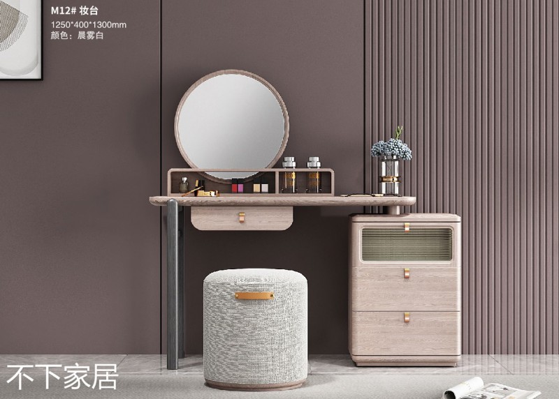 江西南康不下家居現代摩登紅橡木家具7