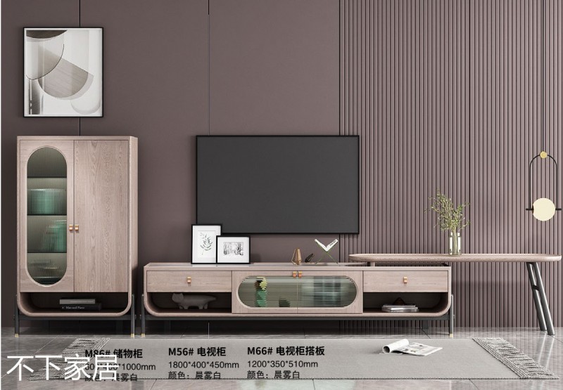 江西南康不下家居現代摩登紅橡木家具9