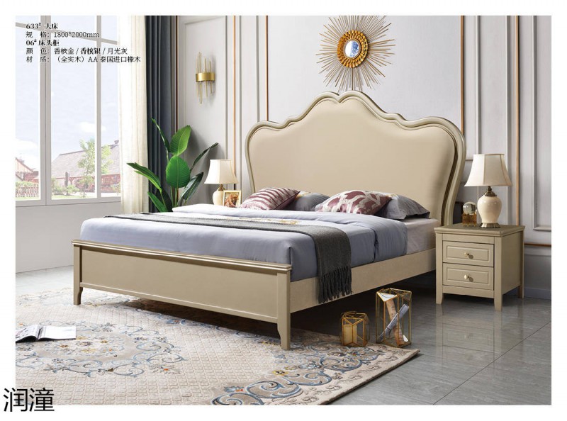 潤潼香檳金美式輕奢家具28