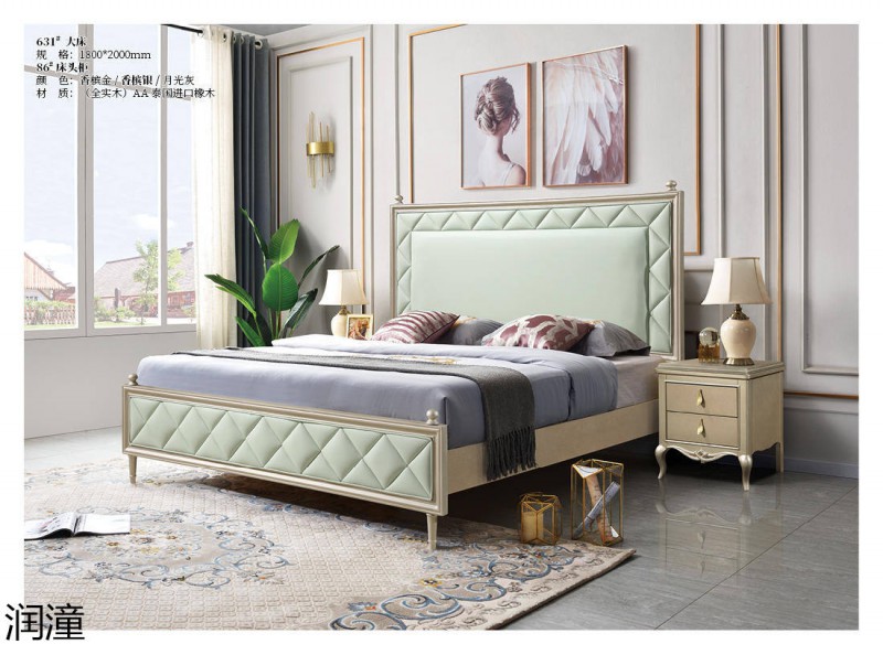潤潼香檳金美式輕奢家具31