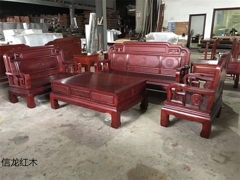 江西贛州南康紅花梨紅木家具5