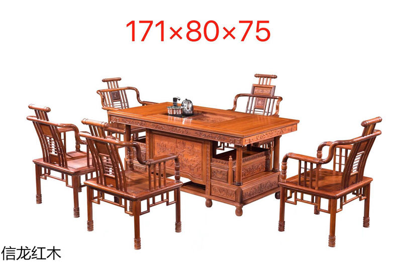 江西贛州南康非洲花梨紅木家具17