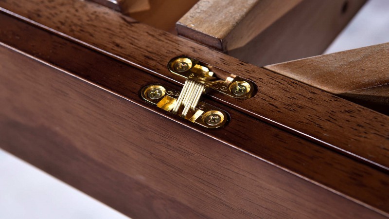 長樂家具北美胡桃色橡膠木669#餐桌介紹6