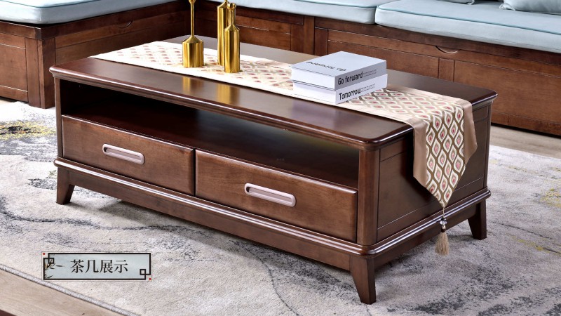 長樂家具北美胡桃色橡膠木8822#沙發介紹11