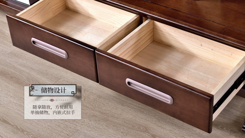 長樂家具北美胡桃色橡膠木8822#沙發介紹12