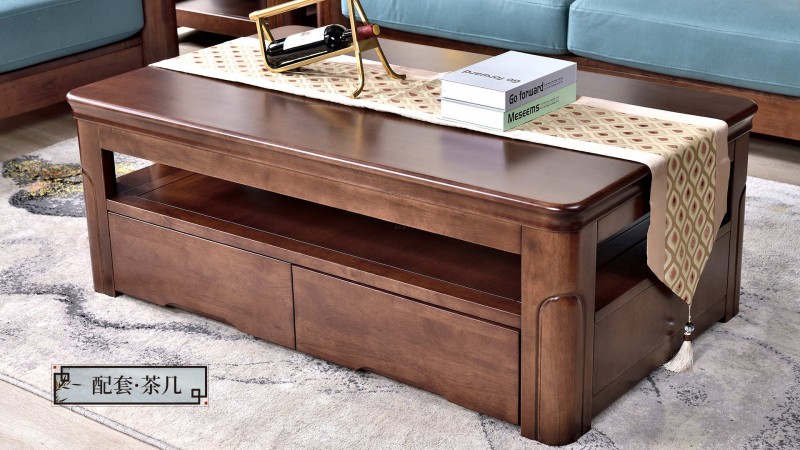 長樂家具北美胡桃色橡膠木1909#沙發介紹8