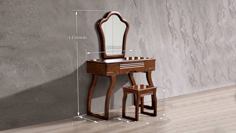 長樂家具北美胡桃色橡膠木1652#大床介紹15