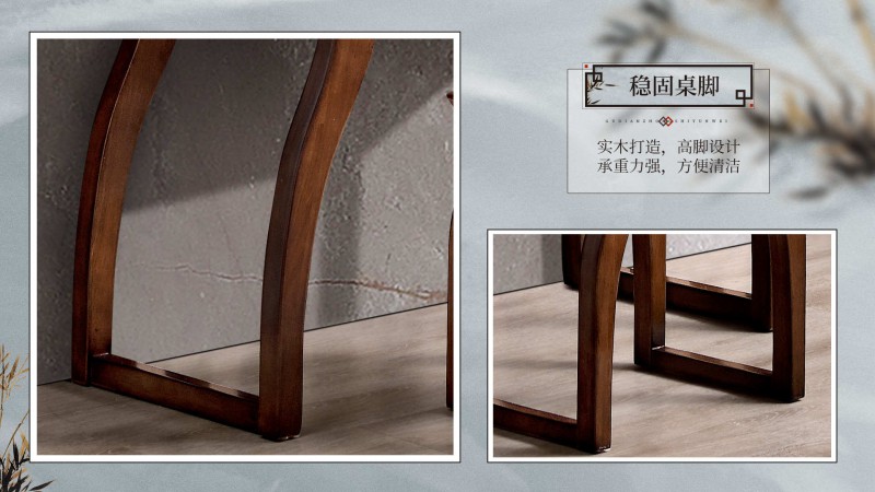 長(zhǎng)樂家具北美胡桃色橡膠木2130#大床介紹17