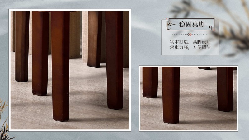 長樂家具北美胡桃色橡膠木2138#大床介紹20