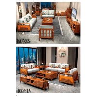 南康輕奢新中式家具廠家,江西胡桃色黃金梨木套房招商,恒興達家具品牌,來達億家具