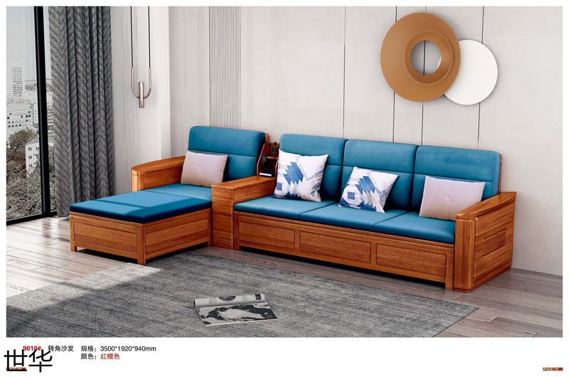 江西南康現(xiàn)代輕奢紅檀木家具5