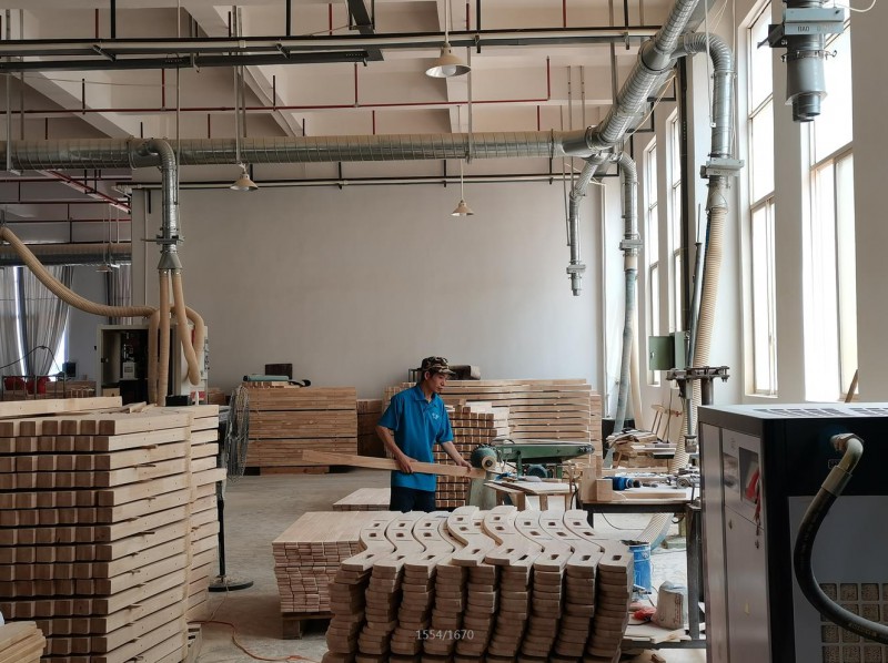 益志青少年兒童橡木套房家具工廠實拍8