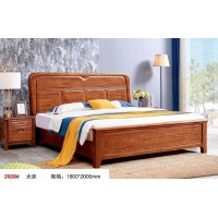 世華現代輕奢紅檀木家具：2028#大床、008#床頭柜