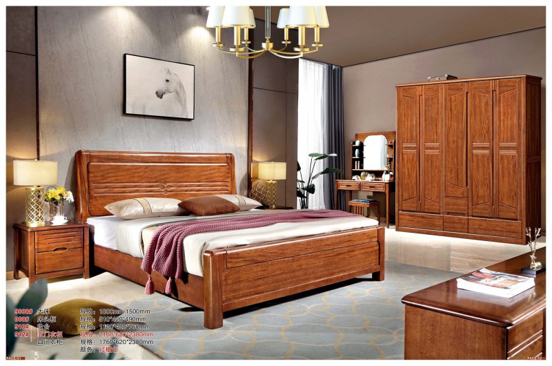 9008#大床、008#床頭柜、910#妝臺、912#五門衣柜