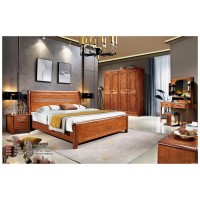 世華現代輕奢紅檀木家具：9016#大床、008#床頭柜、910#妝臺、910#四門衣柜