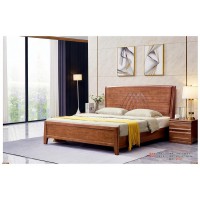 世華現代輕奢紅檀木家具：2035#大床、005#床頭柜