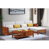 百福源康金絲檀木家具：8895#轉(zhuǎn)角沙發(fā) 冬夏兩用
