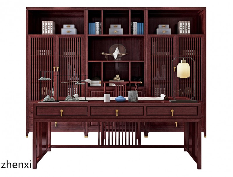 赤金檀木時尚新中式家具38