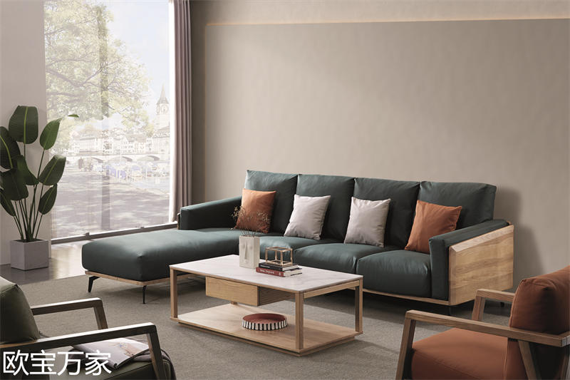 歐寶萬家現代時尚極簡白蠟木家具3