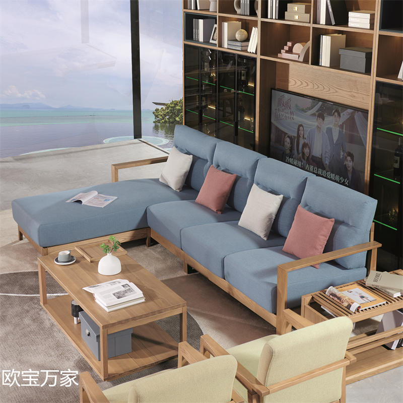 歐寶萬家現代時尚極簡白蠟木家具15