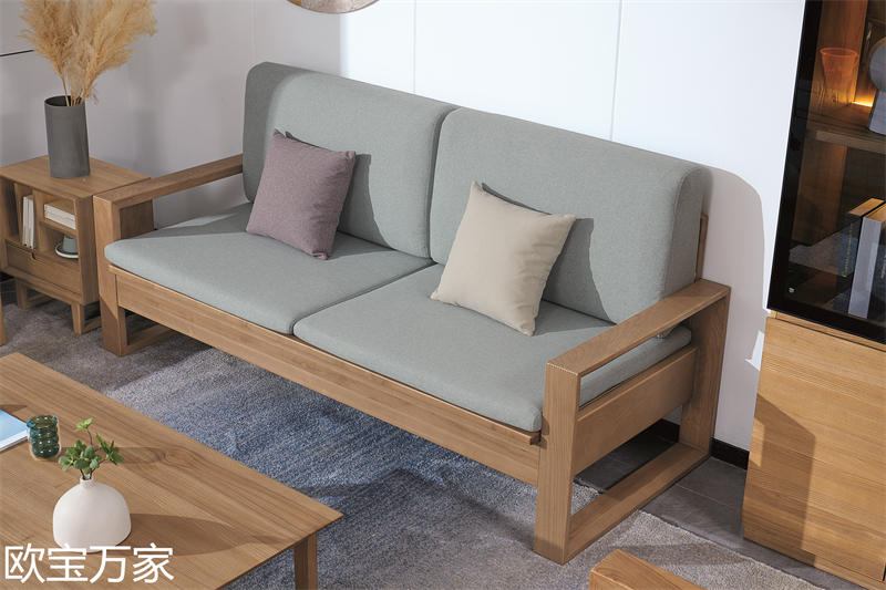 歐寶萬家現代時尚極簡白蠟木家具17