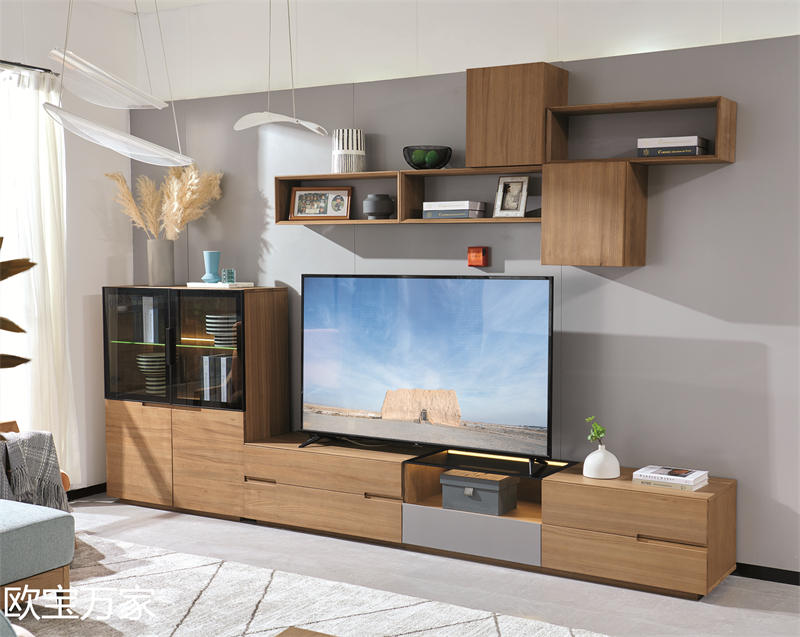 歐寶萬家現代時尚極簡白蠟木家具18