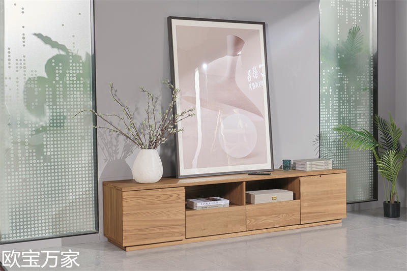 歐寶萬家現代時尚極簡白蠟木家具20