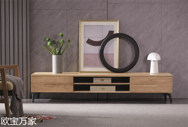 歐寶萬家現代時尚極簡白蠟木家具22