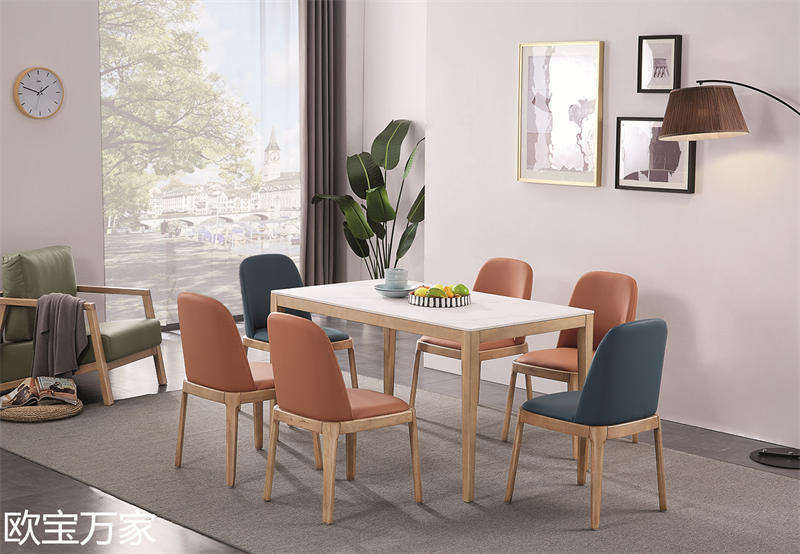 歐寶萬家現代時尚極簡白蠟木家具24