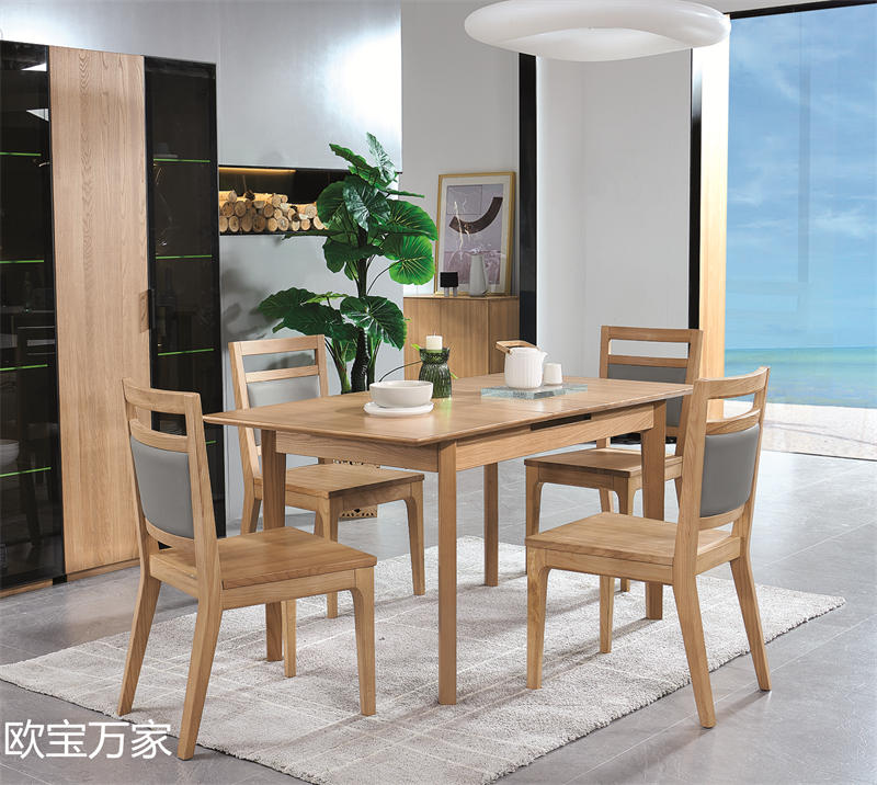 歐寶萬家現代時尚極簡白蠟木家具26