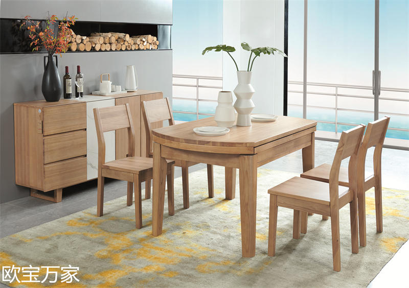 歐寶萬家現代時尚極簡白蠟木家具27