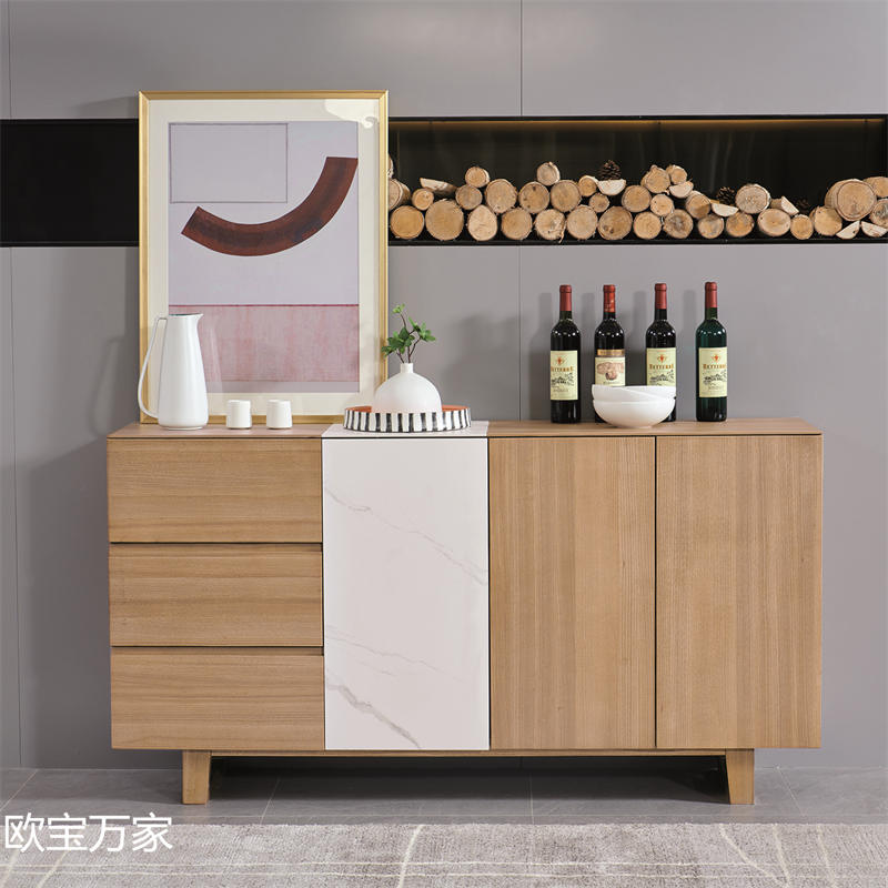 歐寶萬家現代時尚極簡白蠟木家具34