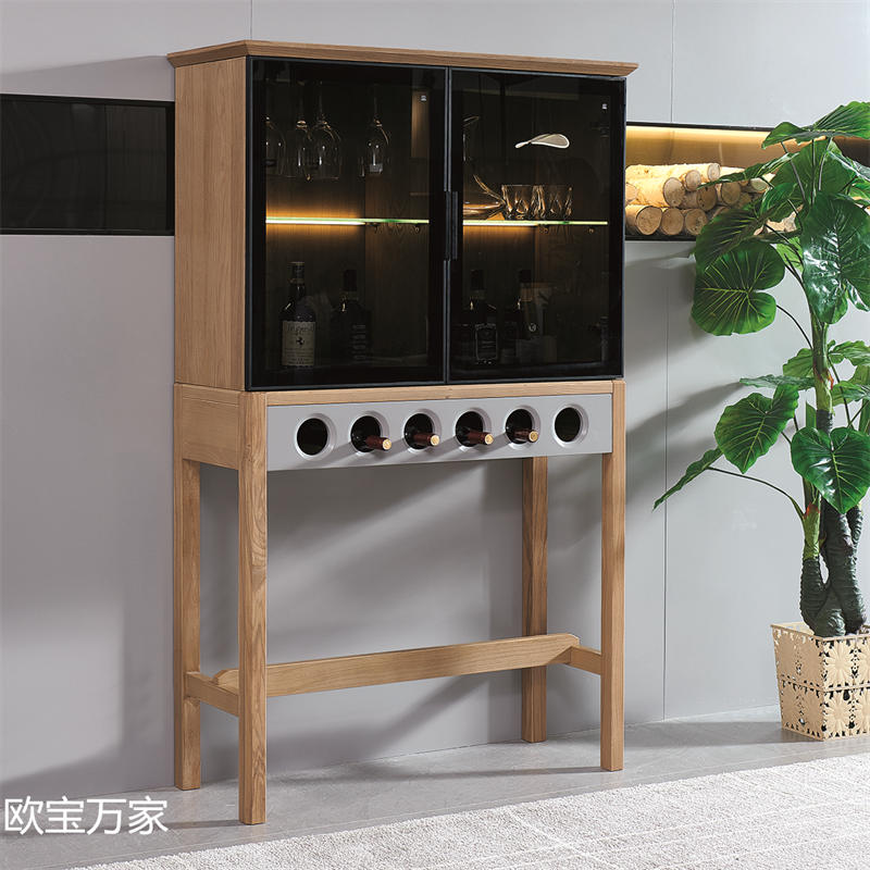 歐寶萬家現代時尚極簡白蠟木家具35