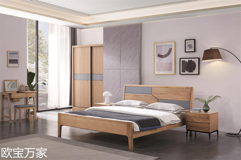 歐寶萬家現代時尚極簡白蠟木家具42