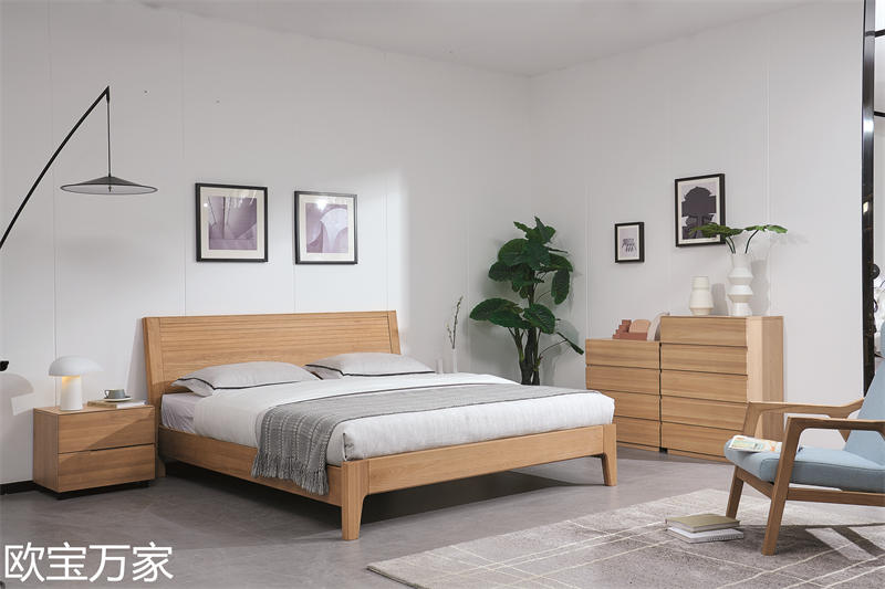 歐寶萬家現代時尚極簡白蠟木家具46