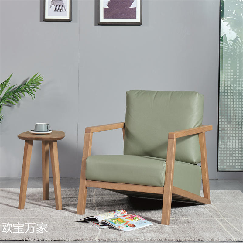 歐寶萬家現代時尚極簡白蠟木家具60