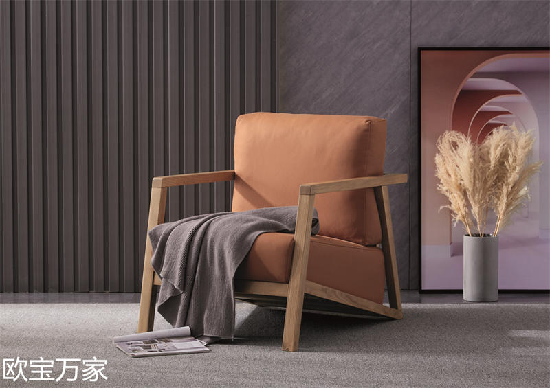 歐寶萬家現代時尚極簡白蠟木家具62