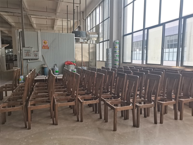 江西南康金絲檀和樹脂大板家具定制生產廠家工廠實拍12