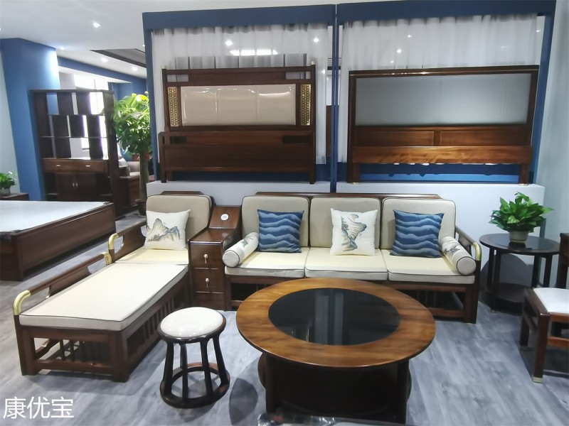 康優(yōu)寶輕奢新中式家具工廠展廳實(shí)拍12