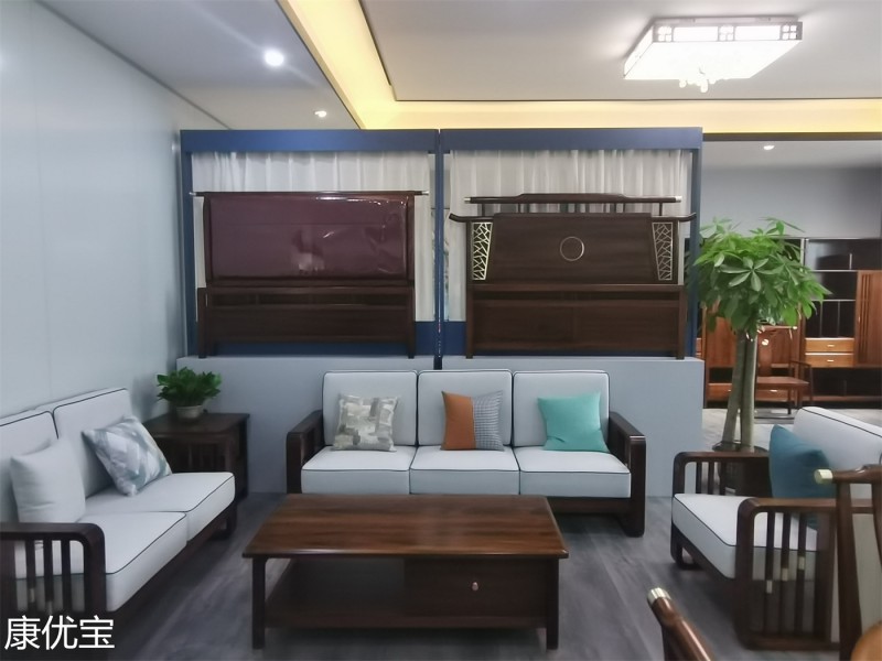 康優(yōu)寶輕奢新中式家具工廠展廳實(shí)拍14