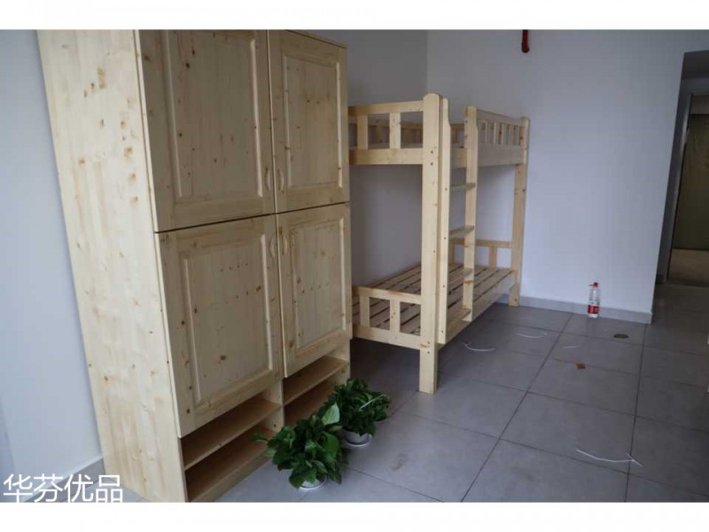 學校、部隊、科研實驗室實木家具、課桌、宿舍上下雙層床工程定制26