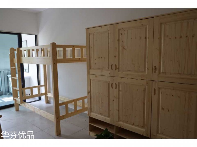 學校、部隊、科研實驗室實木家具、課桌、宿舍上下雙層床工程定制27