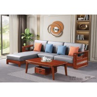 百福源康紅胡桃系列家具：3301#轉(zhuǎn)角沙發(fā)