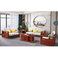 百福源康紅胡桃系列家具：3301#沙發(fā)