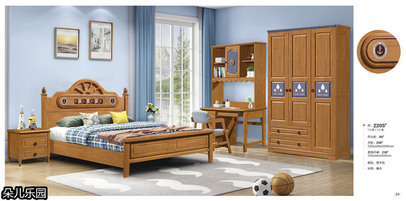 江西南康青少年兒童實木套房12