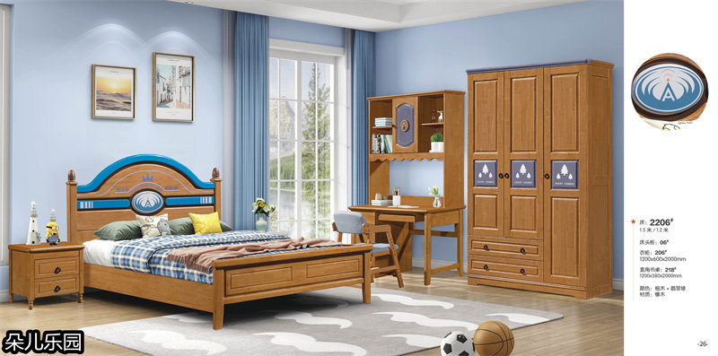 江西南康青少年兒童實木套房13