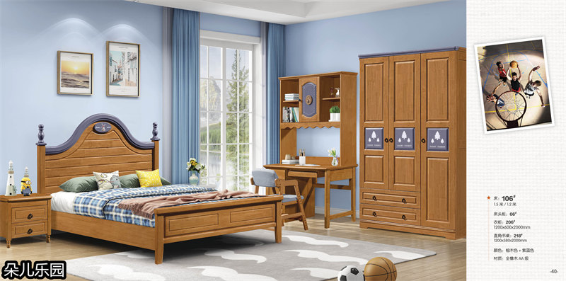 江西南康青少年兒童實木套房19